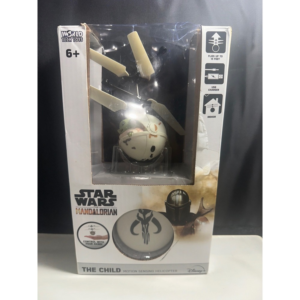 Star Wars The Mandalorian The Child Motion Sensing Helicopter World Tech Toys